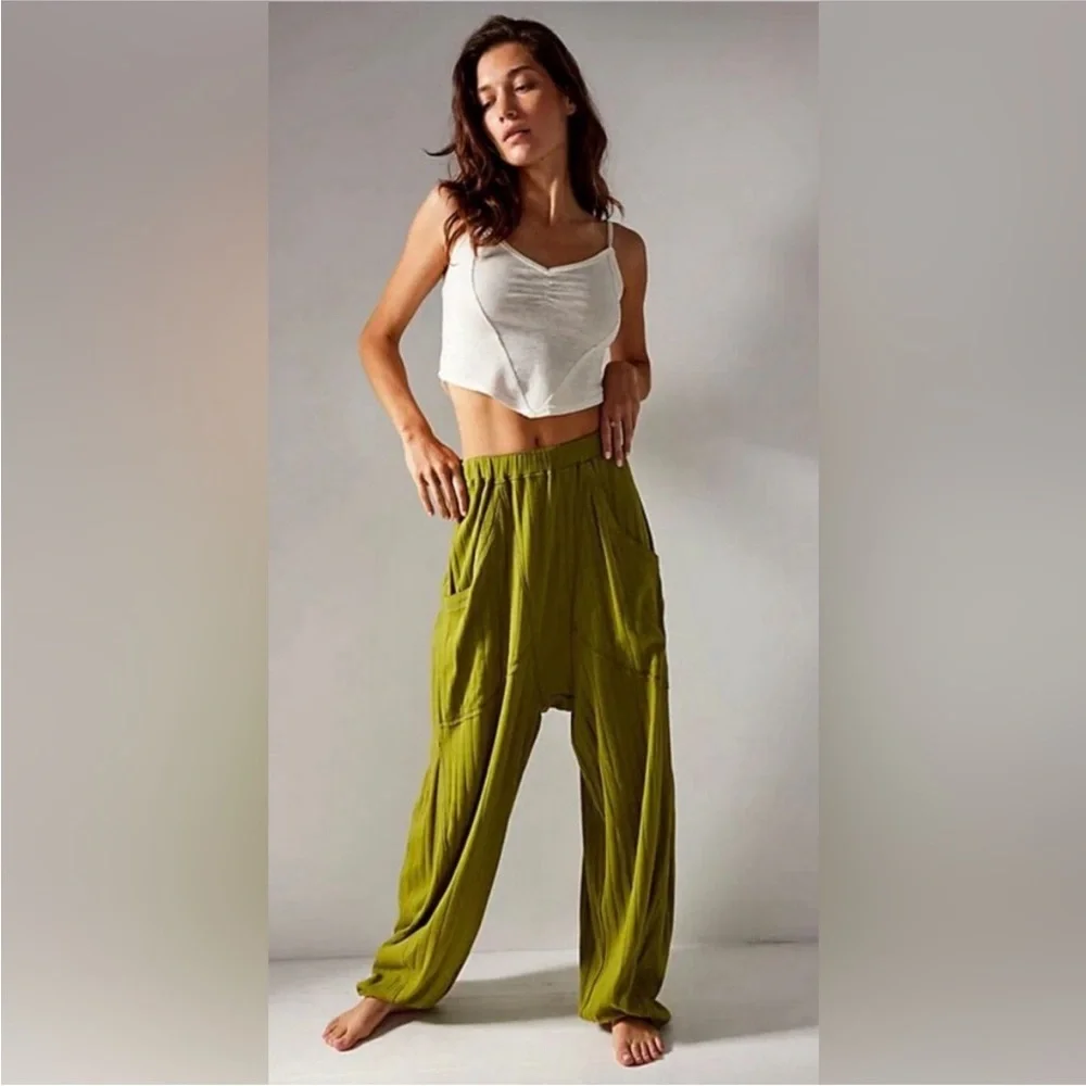 Free People Coffee Chat Slouchy Joggers intimately nwot